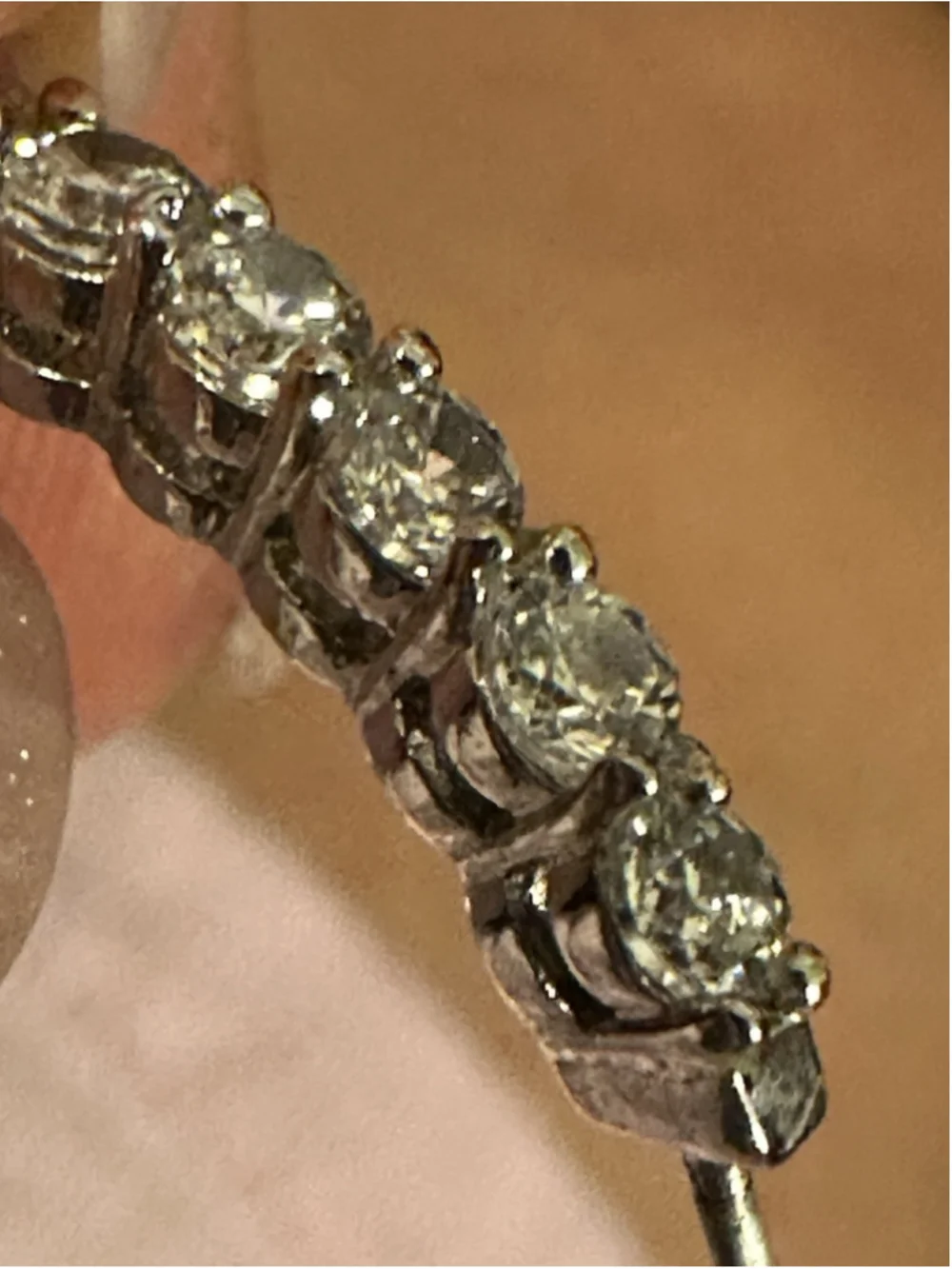 KJL Kenneth Jay Lane 1.5” InsideOut Hoop Earrings 52 Lg Stone Rhodium  Orig$200 - Picture 12 of 14